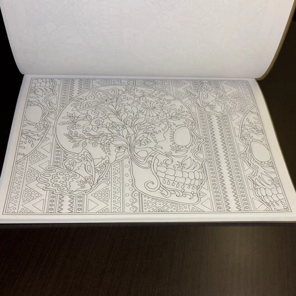 Sugar Skulls Adult Coloring Book - Picture 3 of 3